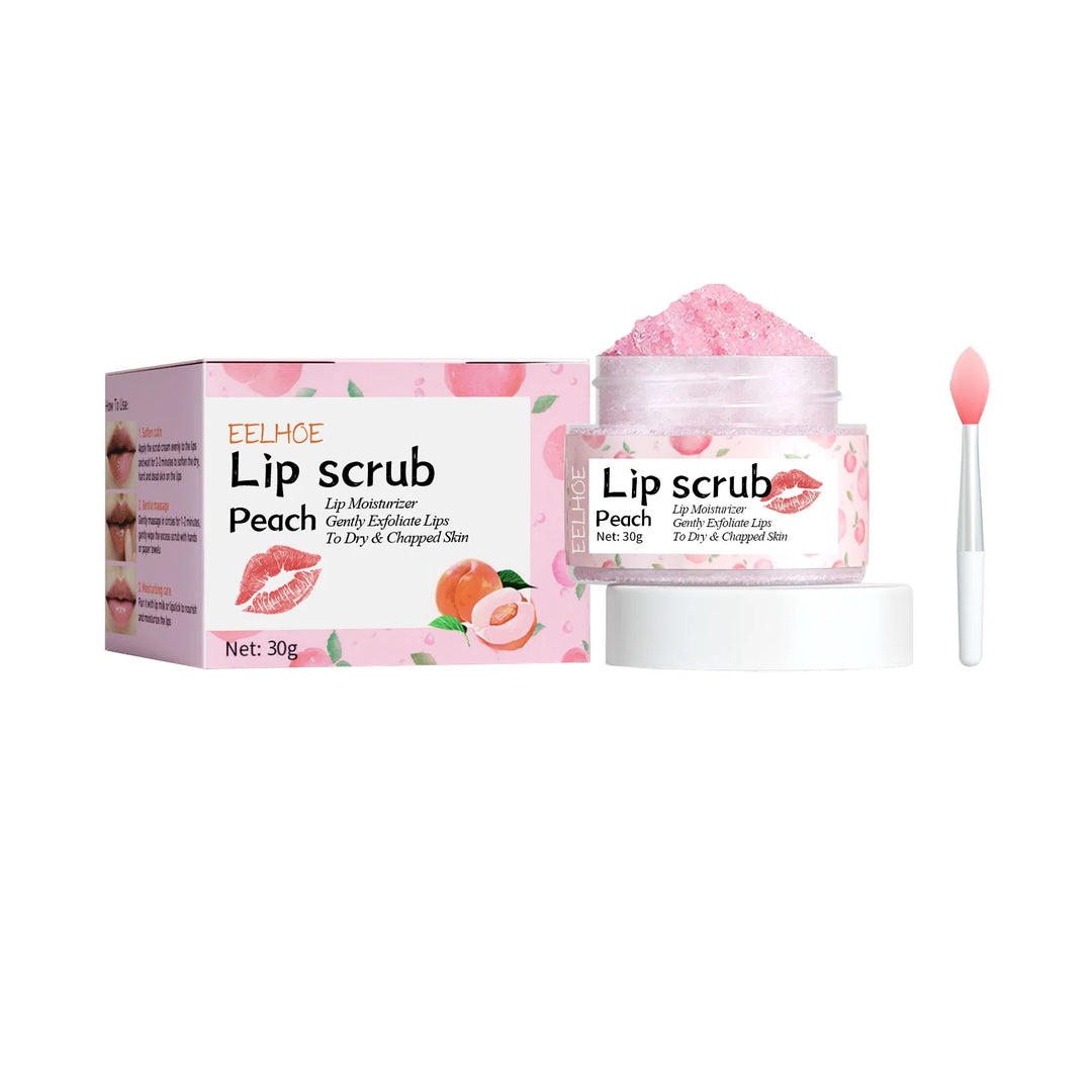 EELHOE Pink Lips Scrub Exfoliator Dead Skin Removal Lightening Fade Lip Lines Anti Dryness Moisturizing Makeup Lip Care Products