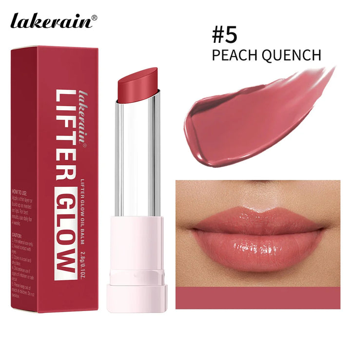 Lifter Glow Lip Oil Balm Deep Nourishing Smooth-melt Texture Glossy Glazed Lip Effect Moisturizing Lip Balm Natural Lip Makeup