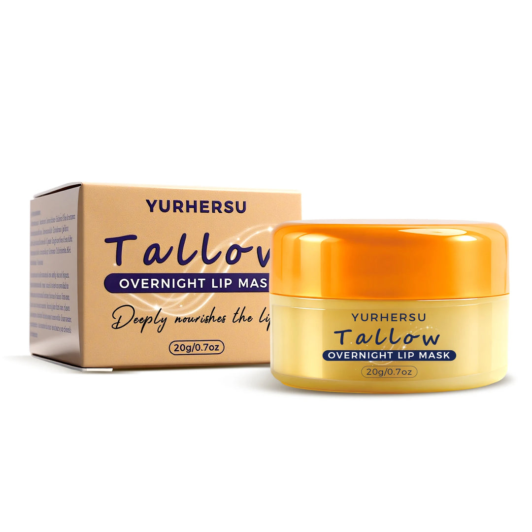 Grass Fed Natural Lip Scrub Beef Tallow Lip Mask, with Manuka Honey – Christmas Stocking Stuffers, Hydrating Moisture