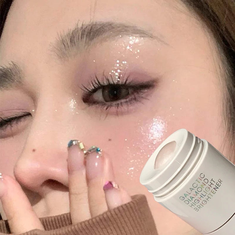 Pearlescent Diamond Liquid Highlighter Sparkle Full Body Shimmer Facial Contour Brighten Face Makeup Glitter Highlighting Liquid