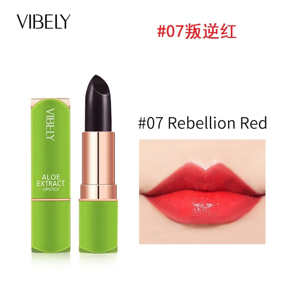 1 Pcs Aloe Vera Magic Lip Balm Temperature Color Change Nutritious Natural Moisture Lipstick Safe Ingredients Care Makeup Lips