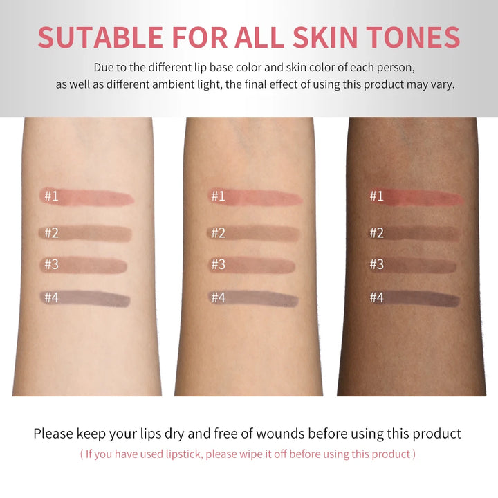 Magic Peel Off Lip Cosmetic Matte Lip Liner Pencil Long Lasting Waterproof Smudge Proof Transfer Proof Peel Off Lip Stain Tattoo