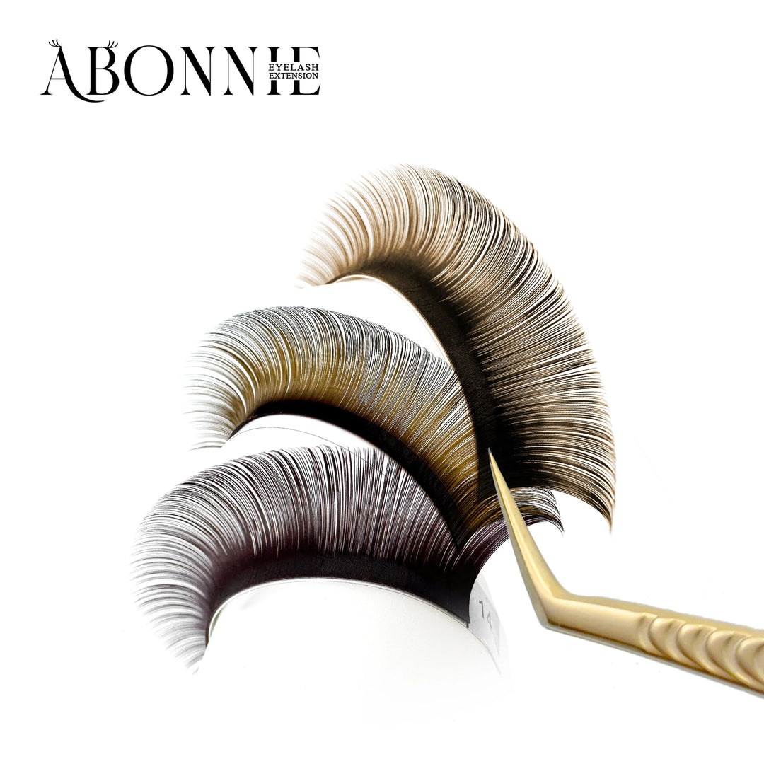 Abonnie Brown Individual Eyelashes Extension All Size Lashes Colorful Premium Classic Lashes