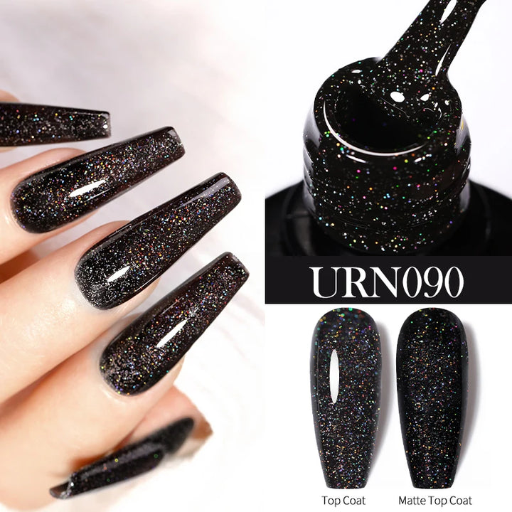 UR SUGAR 7/7.5ml Nude Glitter Color Nail Gel Polish Semi-permanent Varnish Soak Off Nail Art Base Top Coat UV LED Gel Manicure