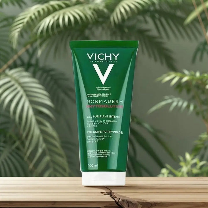 VICHY Facial Exfoliating Scrub Cleanser - Cleanses Removes Blackheads Anti-Acne Shrinks Pores Brightens Moisturizes Skin Care