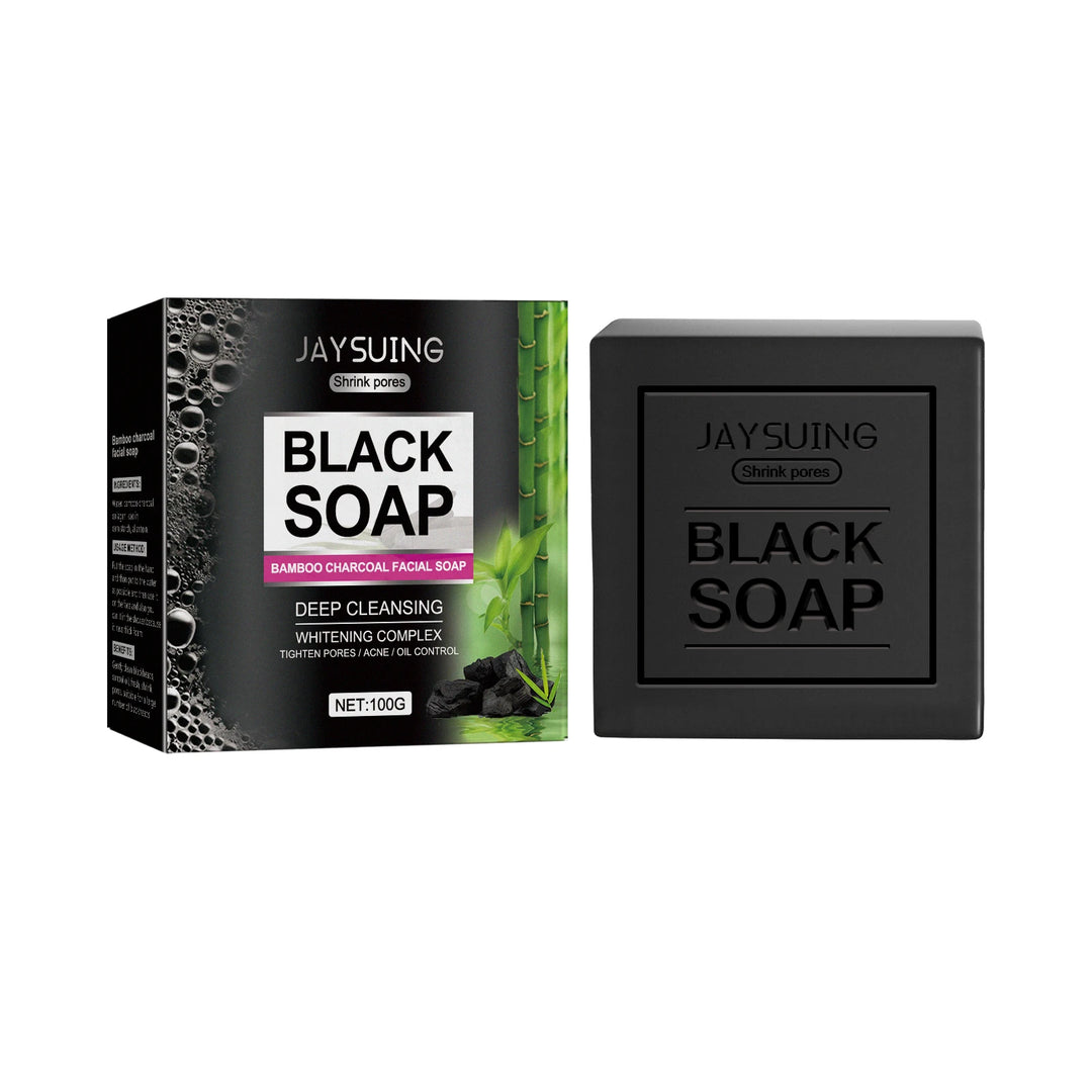 Bamboo Charcoal Cleansing Face Soap Remove Facial Dirt Reduce Blackheads Prevent Pore Blockage Deep Exfoliating Cleansing Soap