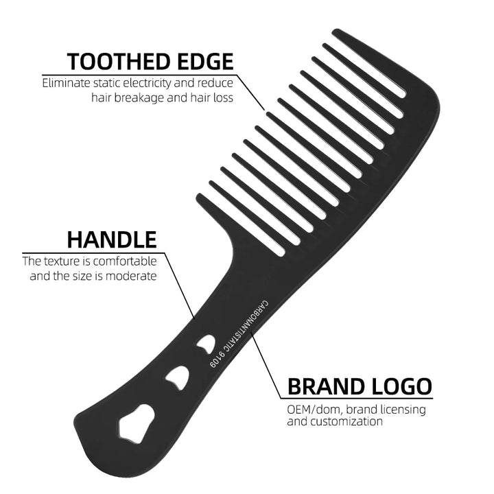 Thickened Version Wide Tooth Comb Heat Resistant Barber Professional Portable Styling Detangling Hairstyling Tools