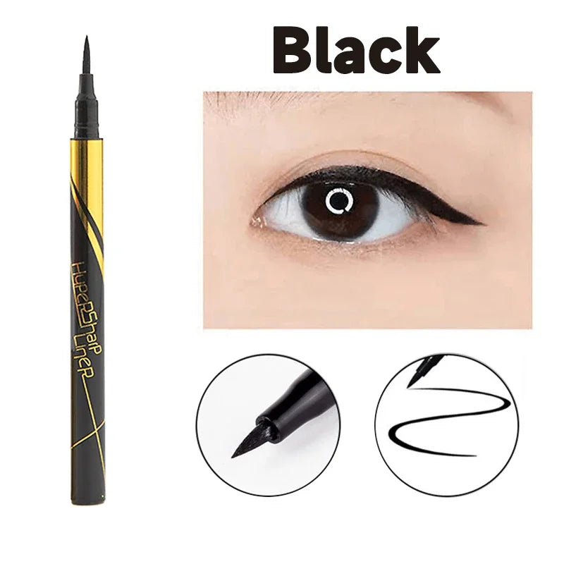 36H Black Quick-drying Eyeliner Waterproof Liquid Eye Liner Pen Long Lasting Smooth Pencil Not Blooming Eyes Makeup Cosmetics