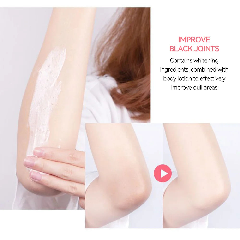 Fatini -Niacinamide Exfoliating Body Scrub Smooth Skin Natural Moisturizing Deep Cleansing,Brightening,Exfoliating Cream