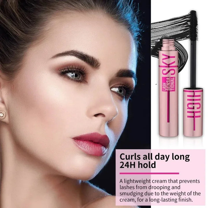 Eyelashes Lengthening 4D Mascara - Lengthening, Thickening, Waterproof, Sweat-Resistant, Silky Lash,Non-Smudging, Easy to Remove