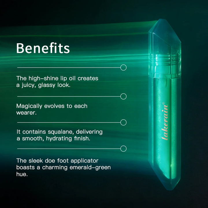 PH Adaptive Color Lip Oil Instant Glass Shine Plumping Finish Iridescent Shine Lip Oil Long-lasting Hydration Smooth Lip Care