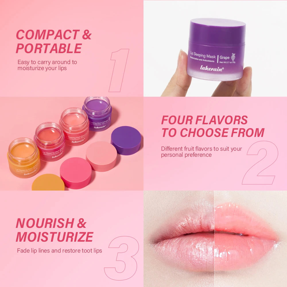 20g Moisturizing Lip Mask Night Sleeping Lips Care Maintenance Fades Lip Lines Relieves Lipitis Lip Care Products