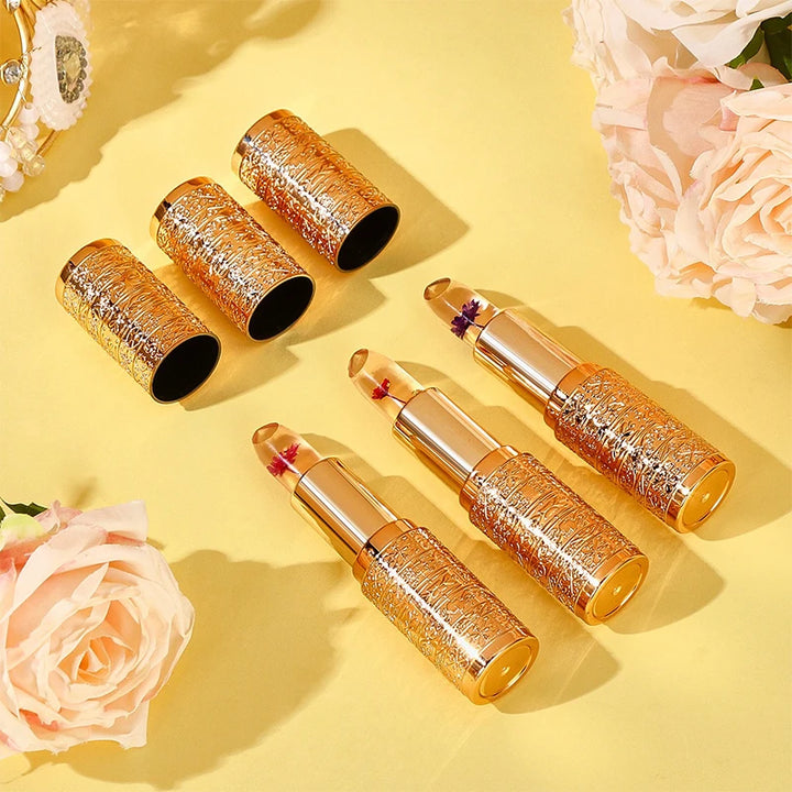 Crystal Color-changing Petal Lipstick for Women Moisturizes long-lasting and non-sticky cup lip balm