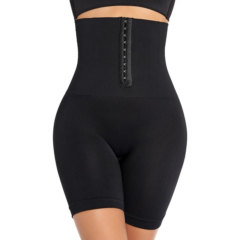 New Women Firm Tummy Control with Hook Butt Lifter Shapewear Panties High Waist Trainer Body Shaper Shorts Female Slimming fajas