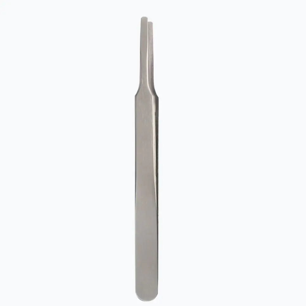 Multifunctional Round Tip Eyebrow Tweezers Stainless Steel Straight False Eyelashes Applicator Eyelash Extension Aids