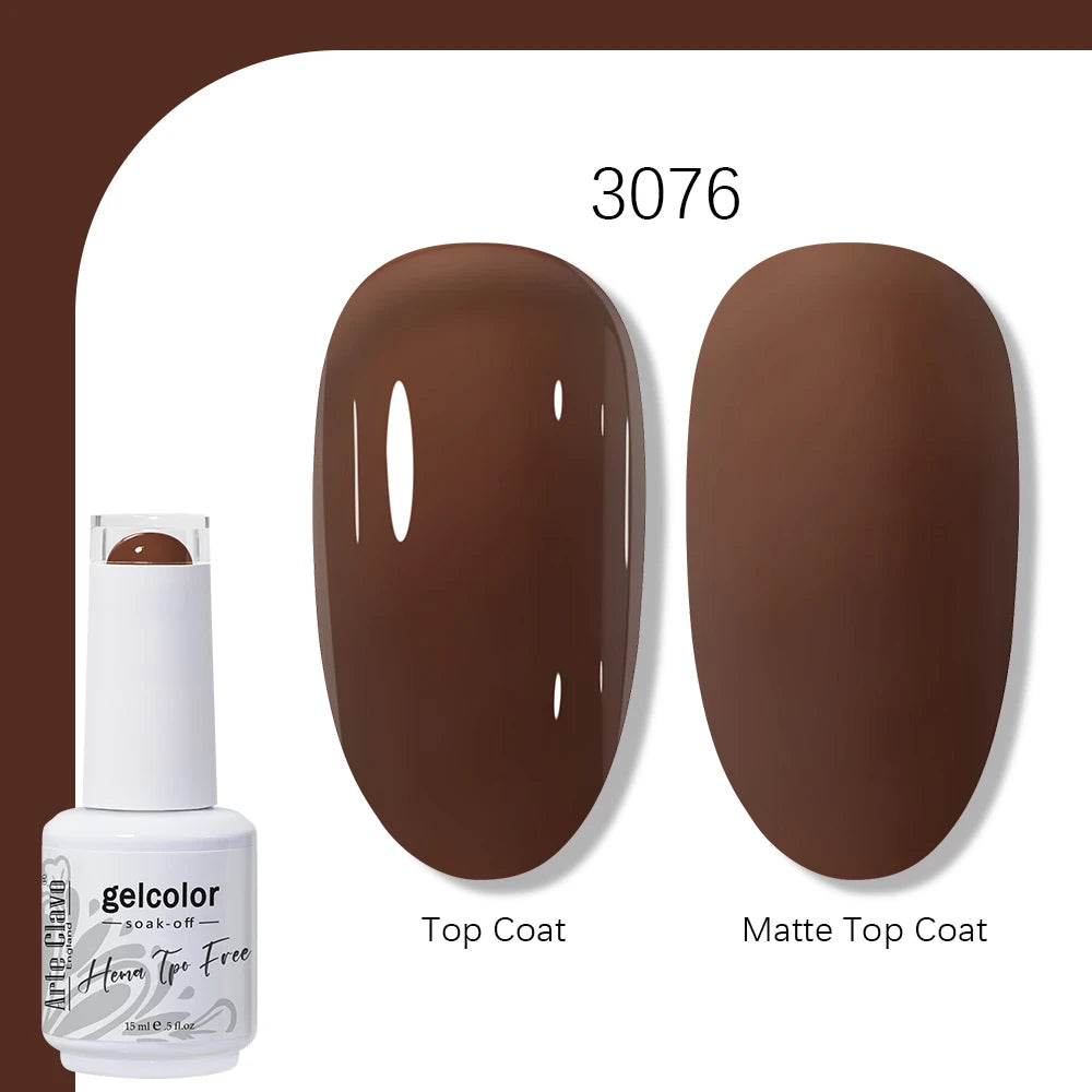 Arte Clavo 15ml HEMA TPO FREE Gel Nail Polish Pink Hybrid Nail Manicure Semi-permanent Enamels Varnish For UV LED Nails Supplies