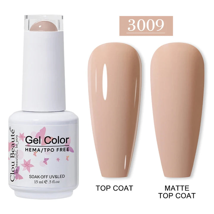 Clou Beaute 15ml HEMA TPO FREE Gel Nail Polish Vernis Semi Permanent UV Nail Art Varnish Lakiery Hybrydowe Manicure Gel Polish