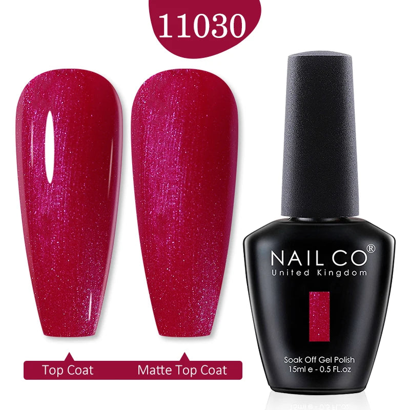 NAILCO Red Colors Series 15ML Nail Gel Polish Nail Supplies Semi Permanent For Nail Art Manicure Soak Off LED UV Hybrid Varnish