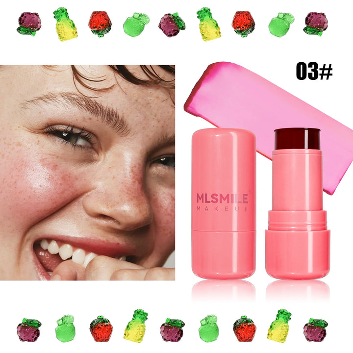 Water Jelly Tint Stick, Milk Cooling Water Jelly Tint Lip Gloss, Milk Jelly Tint Jelly Blush Stick, Sheer Lip & Cheek Stain
