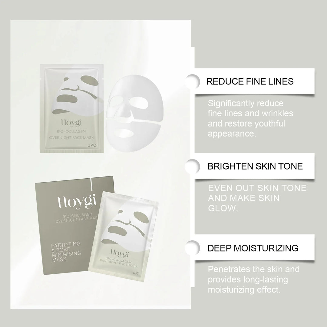 Bio Collagen Face Mask Lifting Firming Anti-aging Shrink Pore Brightening Korean Skin Care Moisturizing Refreshing Sheet Mask