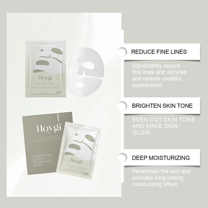 Bio Collagen Face Mask Lifting Firming Anti-aging Shrink Pore Brightening Korean Skin Care Moisturizing Refreshing Sheet Mask