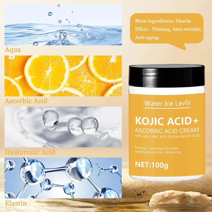 Kojic acid Lifting Firming Cream Collagen Smooth wrinkles Face Cream For Moisturizer Whitening Nourishing Brighten Skin Products