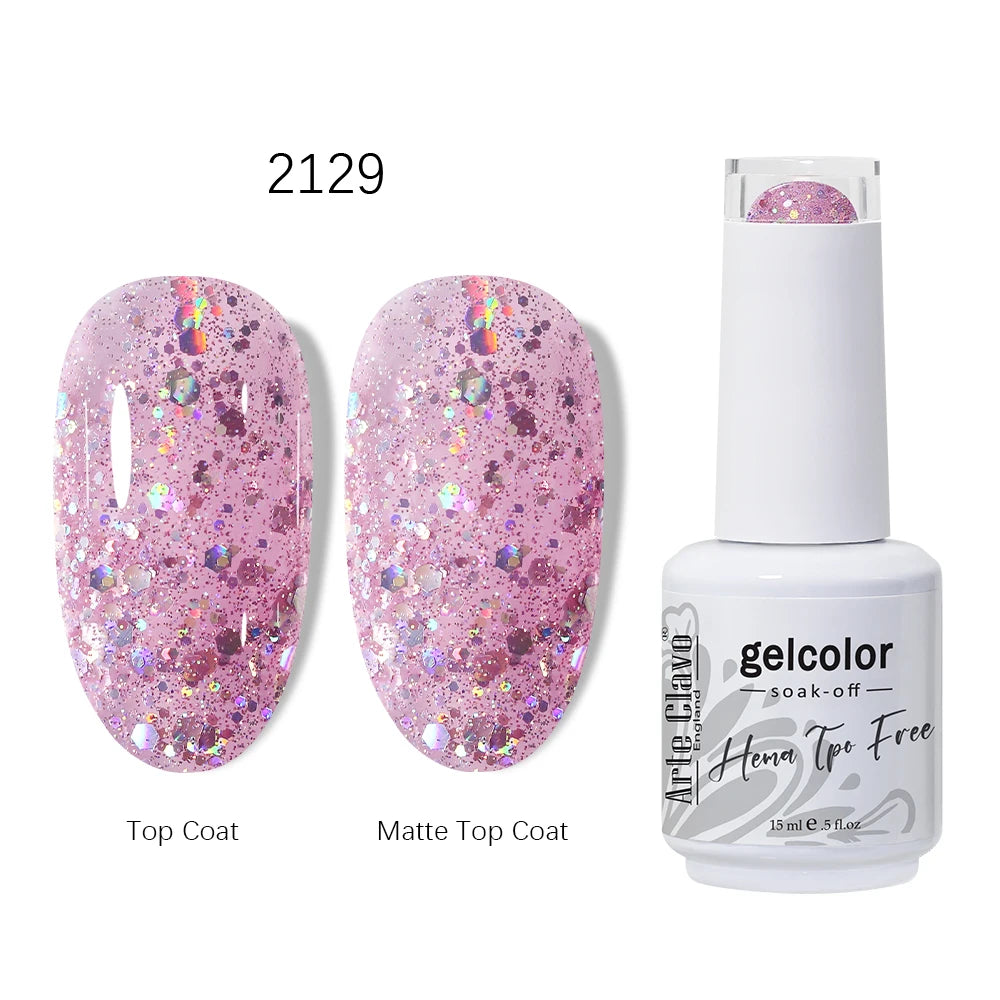 Arte Clavo 15ml HEMA TPO FREE Gel Nail Polish Pink Hybrid Nail Manicure Semi-permanent Enamels Varnish For UV LED Nails Supplies