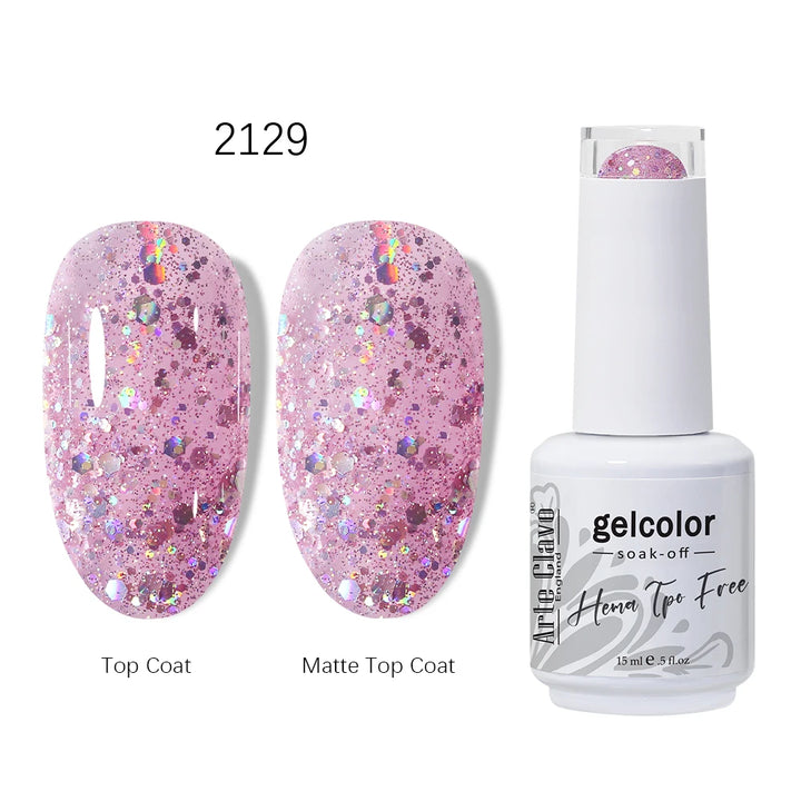 Arte Clavo 15ml HEMA TPO FREE Gel Nail Polish Pink Hybrid Nail Manicure Semi-permanent Enamels Varnish For UV LED Nails Supplies