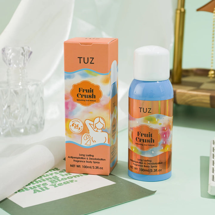 Long Lasting Antiperspiration & Deodorization Fragrance Body Spray Refresh Sweet Natural Floral Fruitly Fragrance 24 Hours 100ml