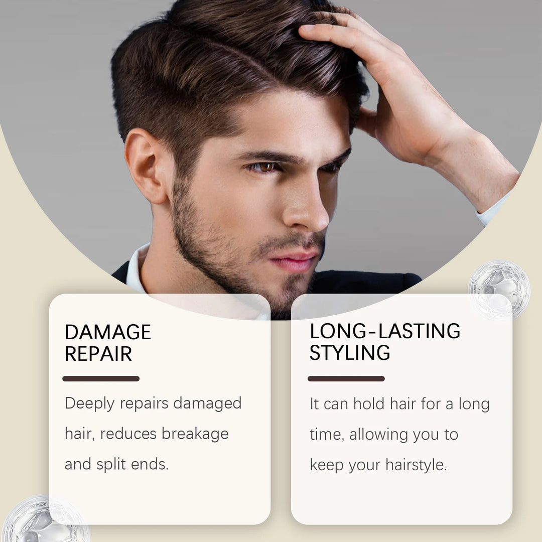 Long Lasting Stying Wax Fluffy Hair Pomade Wax Keep Hair Oil Edge Control Barbershop Tools Salon Hairdressing Mud Hair Styling