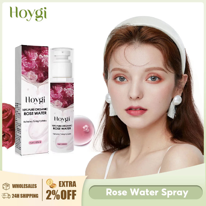 Rose Water Nourishing Shrink Pore Repair Sensitive Skin Oil Control Improve Dullness Skin Care Toner Soothing Moisturizing Serum