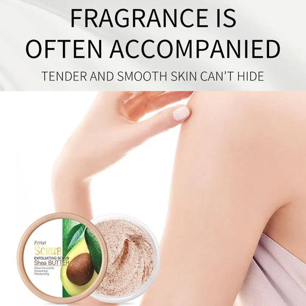 Shea Butter Exfoliating Scrub Deep Cleansing Pore Reduce Acne Exfoliating Gel Face Body Skin Scrub Cleansing