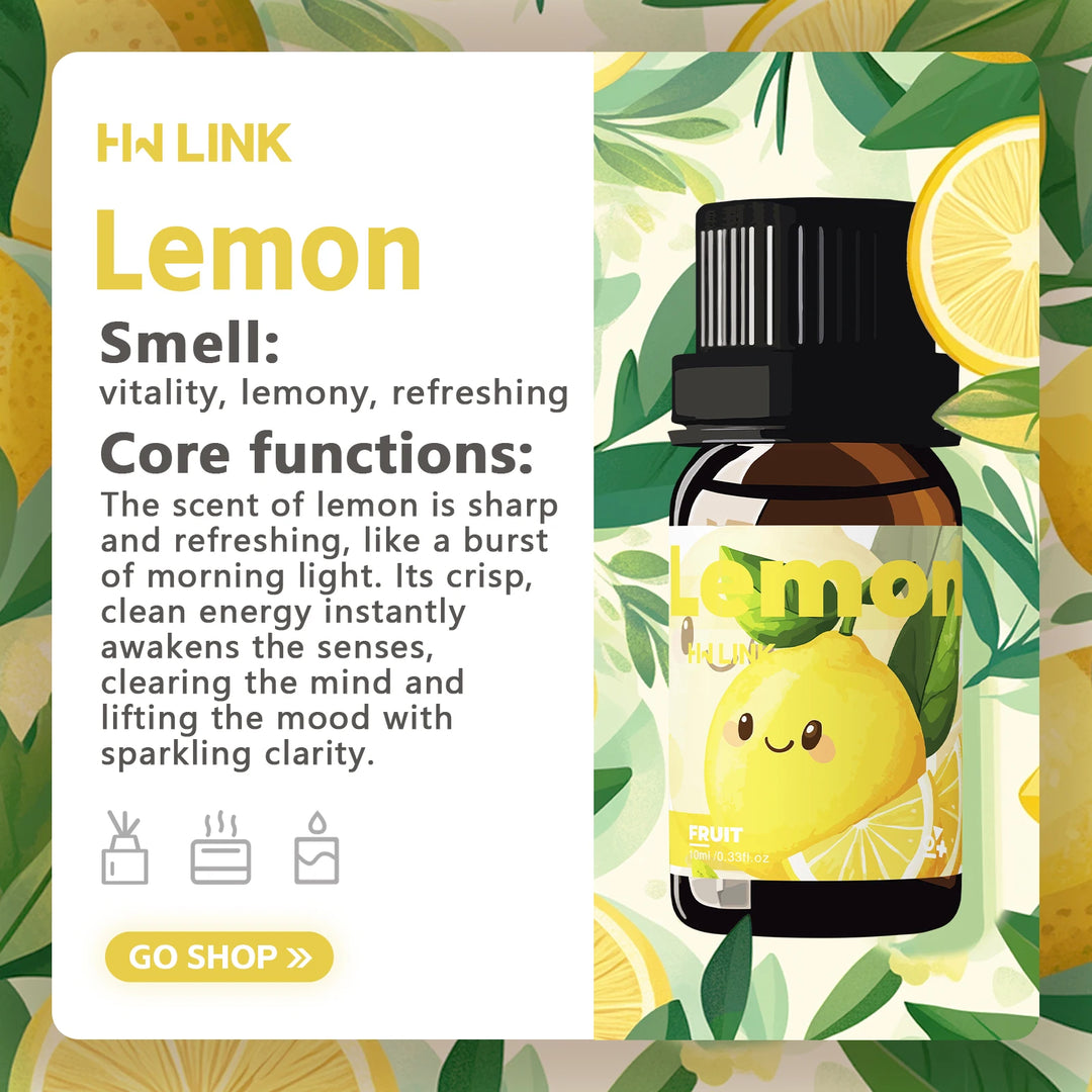 10ml Lemon Essential Oils Perfumes Women Fragrance Oils For Aromatherapy Diffusers Home Yoga Skin Care Diy Candle And Soap