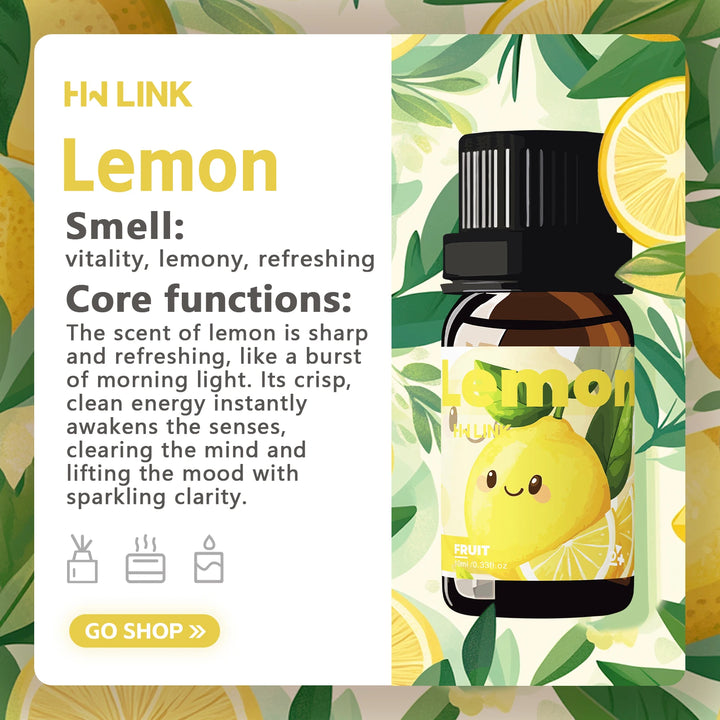 10ml Lemon Essential Oils Perfumes Women Fragrance Oils For Aromatherapy Diffusers Home Yoga Skin Care Diy Candle And Soap