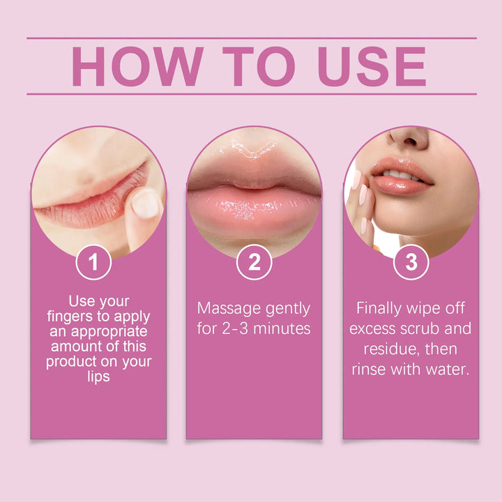 Gentle Lip Scrub, Exfoliating & Moisturizing Lip Care, Hydrating Sugar Scrub for Soft Smooth Lips