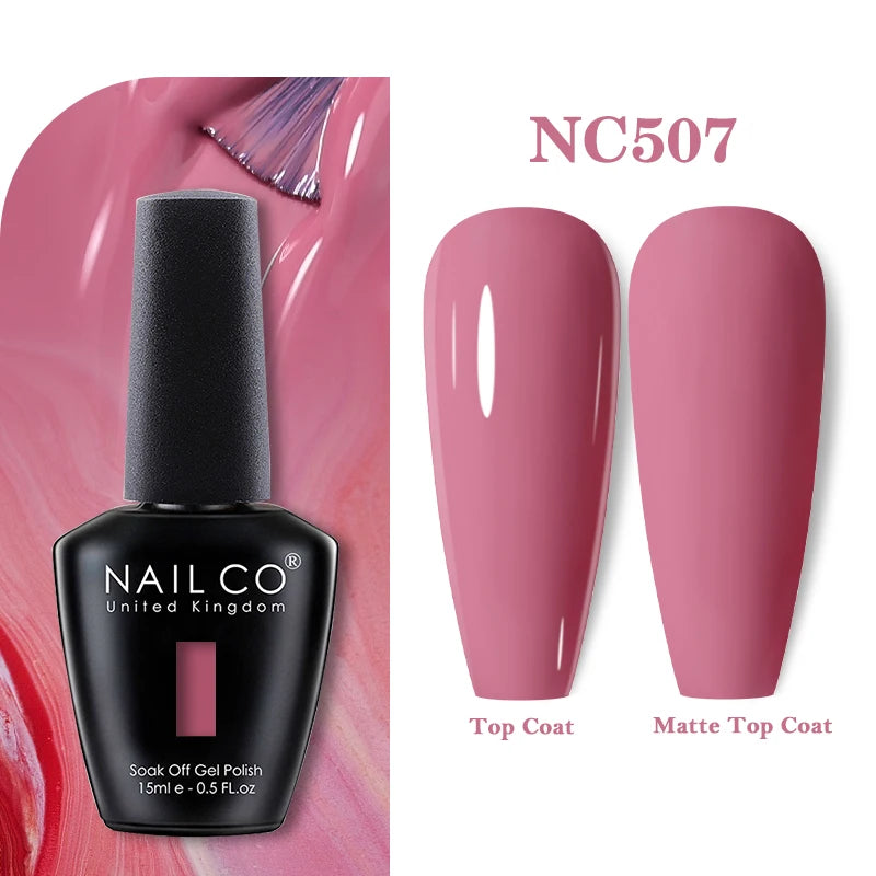 NAILCO 131Colors Vernis Semi Permanent UV Varnish Gel Nail Polish Nails Art Gel Manicure TOP BASE Varnish Hybrid