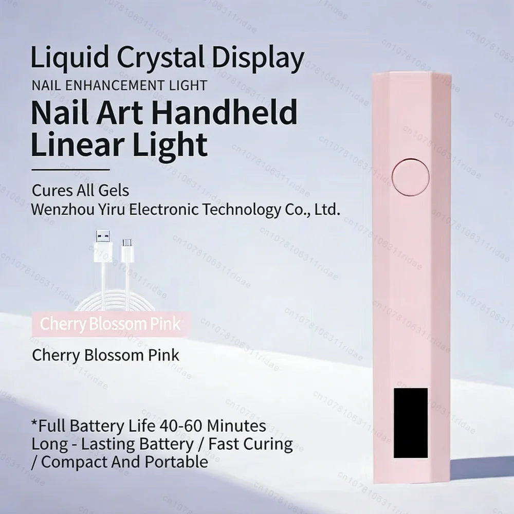 Convenient Handheld Mini Uv Light Cure Nails Lamp for Gel Nails Led Nail Lamp for Gel Polish Manicure Nail Dryer for Fast Curing