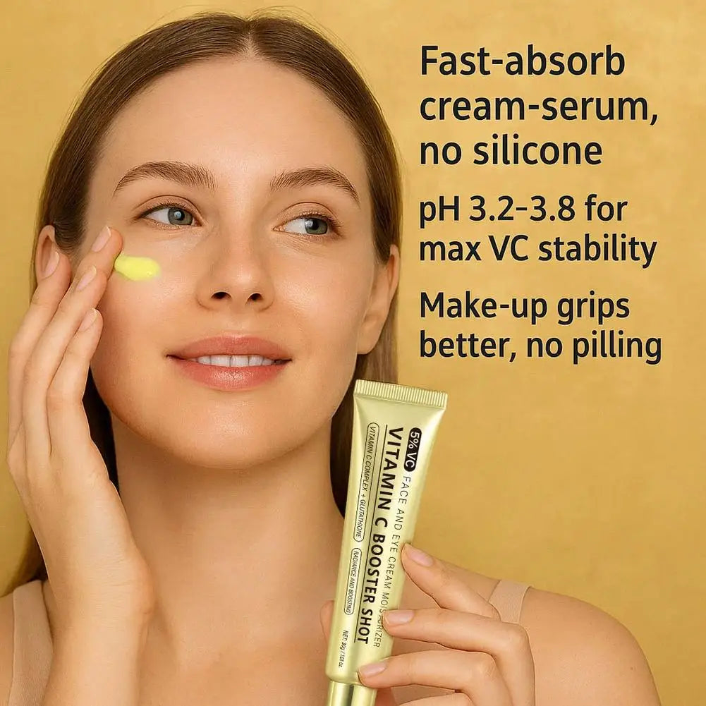 Vitamin C Booster Serum Glutathione Niacinamide V E Brightening Firming Moisturizer Hydrating Lightweight Serum for Face Care