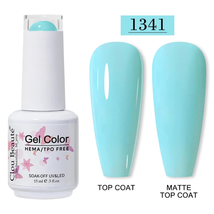 Clou Beaute 15ml HEMA TPO FREE Gel Nail Polish Vernis Semi Permanent UV Nail Art Varnish Lakiery Hybrydowe Manicure Gel Polish