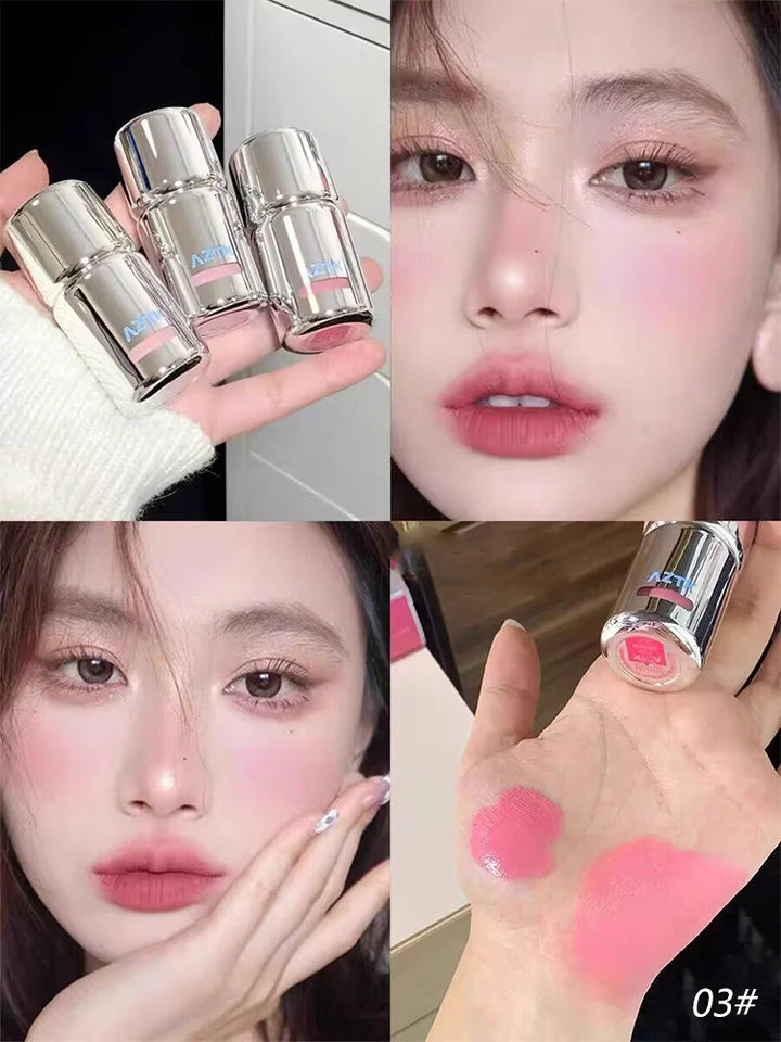 AZTK Liquid Blusher Jelly Color Chinese Blusher Makeup JC04 Aztk Brighten Face Nude Pink Purple Tint Blush Matte Rubores Rouge
