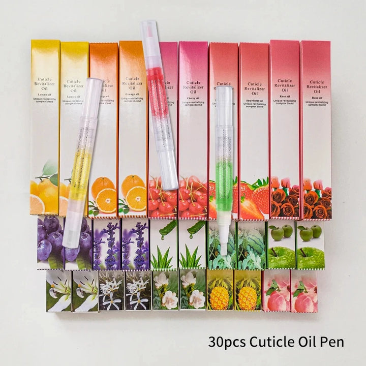 40pcs Cuticle Oil Nail Care Nutrition Oil Pen Nails Repair Hand Cuticle Manicure Treatment Nail Care Product Set