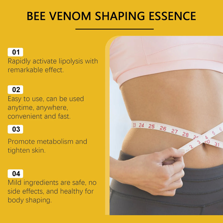 Bee Venom Shaping Oil Firming Lifting Body Skin Anti Cellulite Fat Burning Weight Loss Improve Sagging Thin Leg Massage Oil