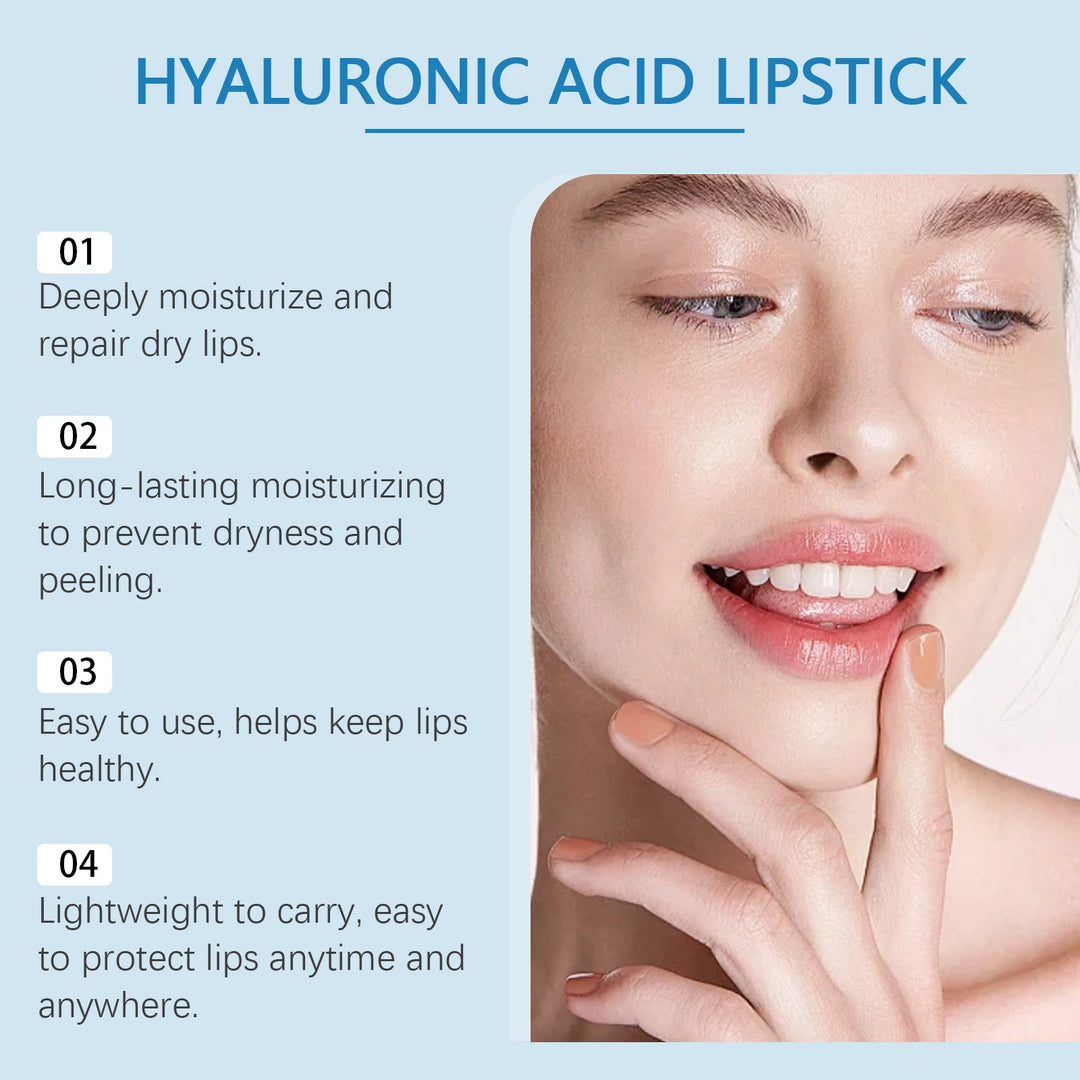 1/2/3pcs Hyaluronic Lip Balm Lips Skincare Anti Cracking Nourishing Brightening Moisturizing Lip Balm Lipstick Lips Skin Care
