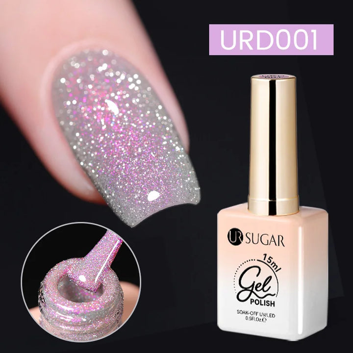 UR SUGAR 15ml Jelly Milky White Translucent Color Gel Polish Semi Permanent UV Gel Nail Art Soak Off Gel Varnish Latest Fashion