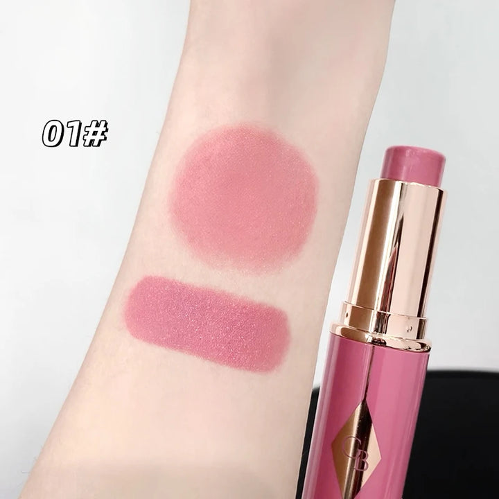 Jelly Blush Stick Multi-use Lip & Cheek Tint Soft Glow Hydrating Glowing Natural Low Saturation Pink Purple Blush Korean Makeup