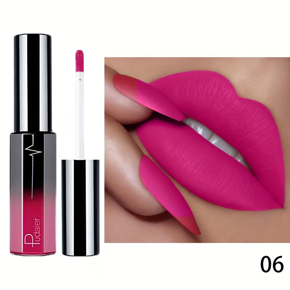Velvet Lip Tint Matte, Waterproof Long Wear, Non-Stick Cup, Smudge-Proof, Highly Pigmented, Smooth Finish