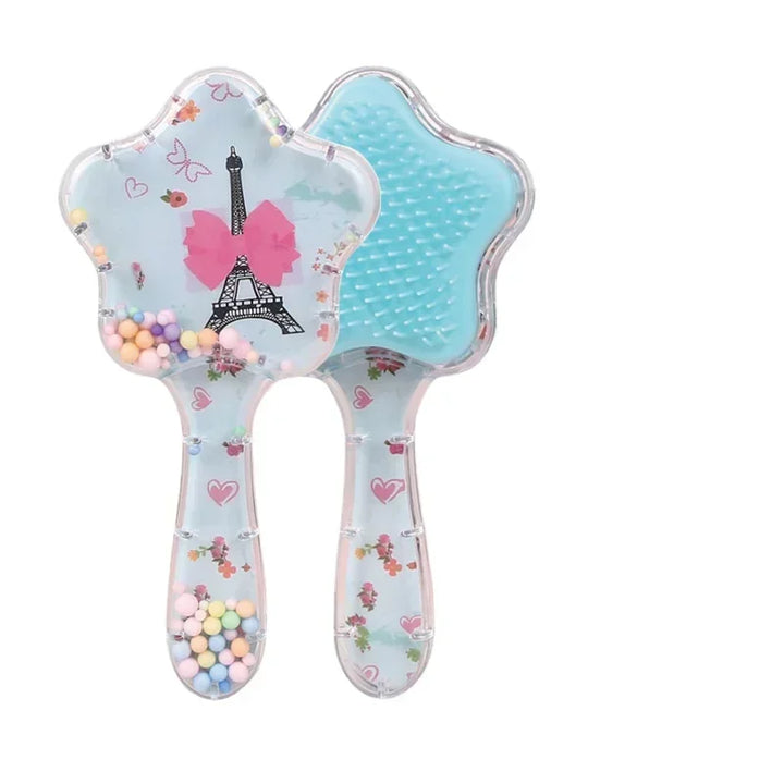 New Kids Star Magic Combs Anti-static Massage Unicorn Hair Brushes Tangle Detangle Shower Massage Hair Brush Comb