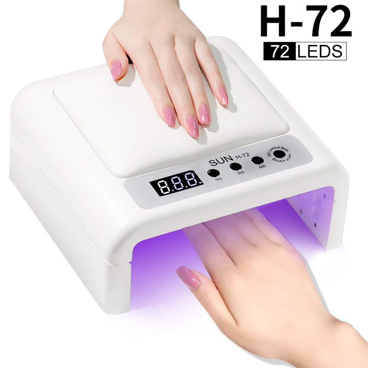 72LEDs Nail Dryer UV LED Nail Lamp for Curing All Gel Nail Polish With Motion Sensing Professional Manicure Salon Tool Equipment