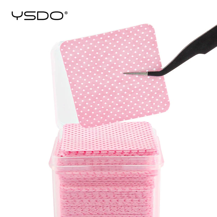200 PCS Cleaning Cotton Pads Paper Cotton Wipes Eyelash Glue Remover Wipes Cleansing Cotton Nails Art Polish Makeup Clean Pads