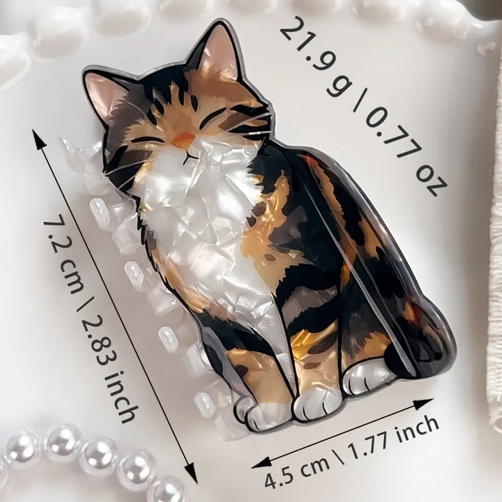 1pc Versatile Cat-shaped Hair Clip, Cute Style Hair Accessory, Easy to Wear, Daily Use, Festivals, Cat Lovers.